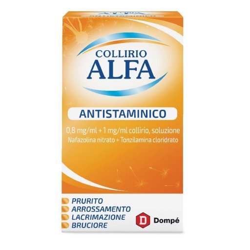 Collirio Alfa Antistaminico Soluzione 0,8mg/ml + 1mg/ml, 10 ml