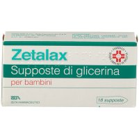 Zetalax Supposte di Glicerina 1375 mg per Bambini, 18 Supposte