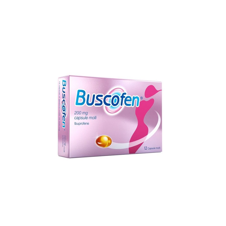 Buscofen 12 Capsule Molli da 200 mg - Analgesico per il Dolore