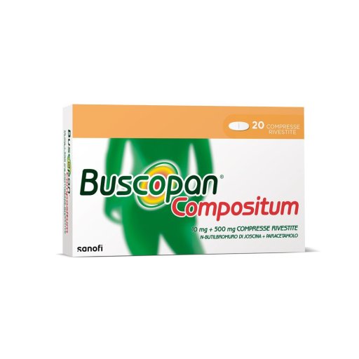 Buscopan Compositum 10mg + 500mg, 20 Compresse