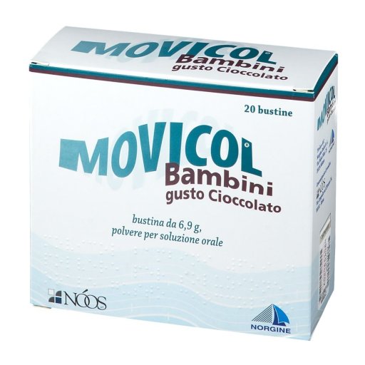 Movicol Bambini - Gusto Cioccolato, 20 Bustine - Lassativo da 2 a 11 Anni