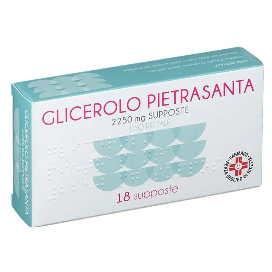 Glicerolo 2250 mg, 18 Supposte