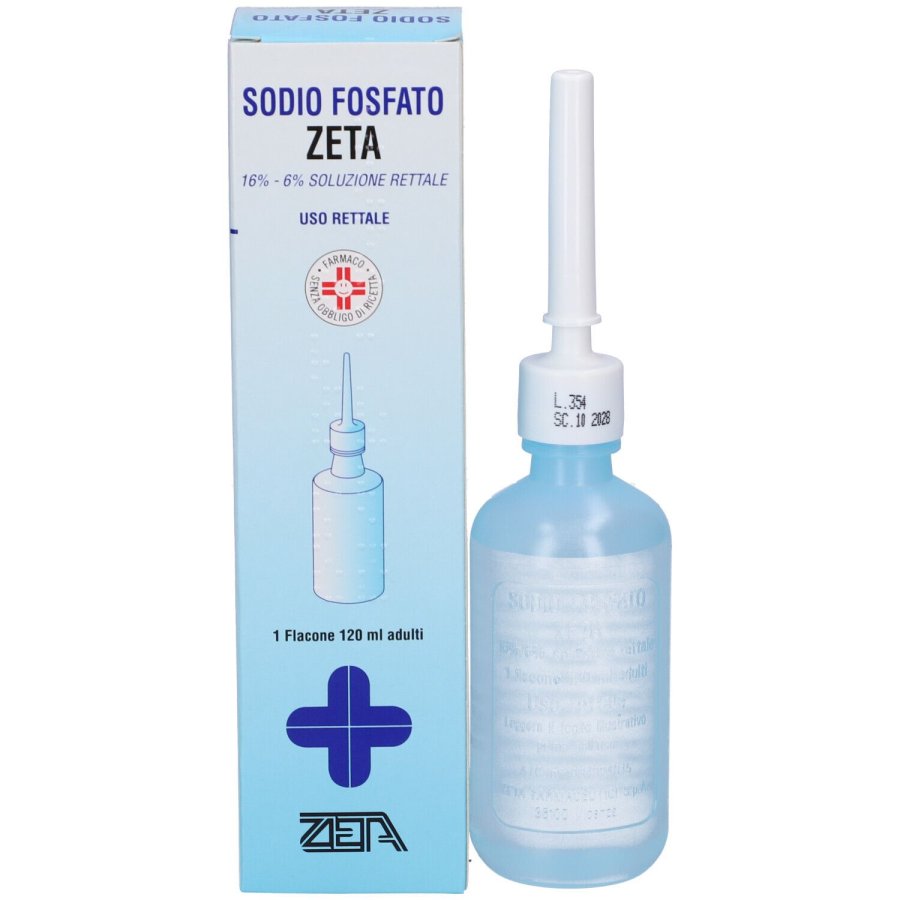 Zeta,  Sodio Fosfato Adulti Soluzione Rettale, 120 ml
