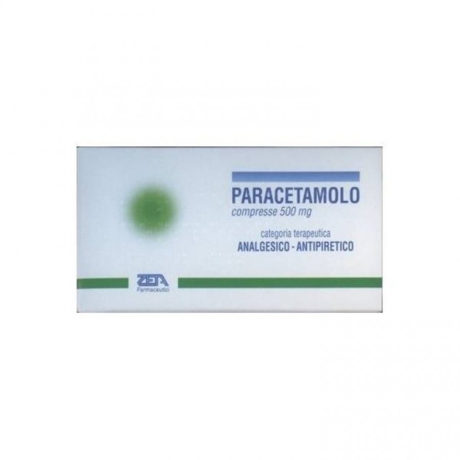 Paracetamolo 500 mg Zeta 20 Compresse - Trattamento Sintomatico Affezioni Febbrili