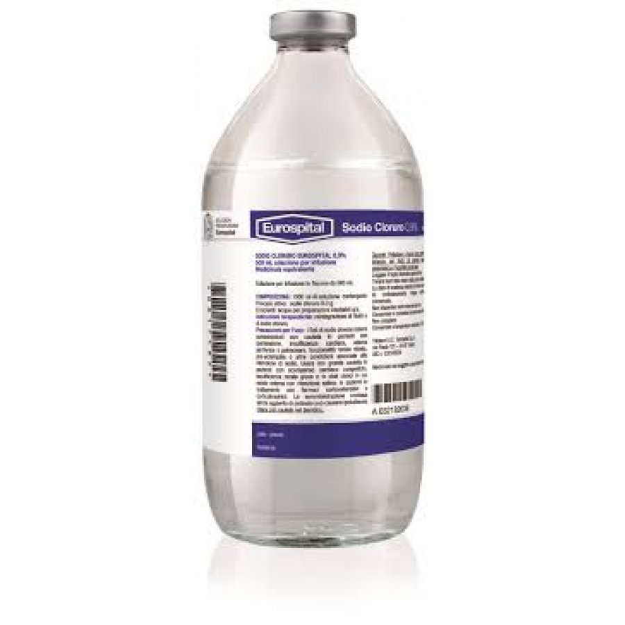 Soluzione Fisiologia Sodio Cloruro 0,9% 500ml - Soluzione Fisiologica per Infusione