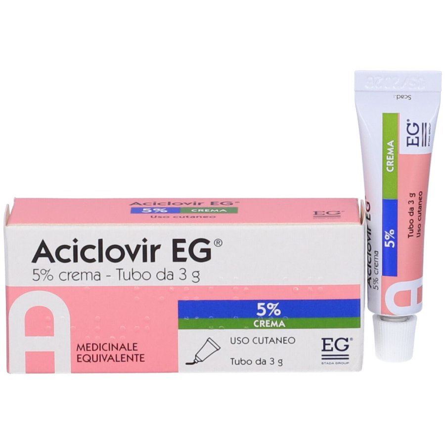 Eg, Aciclovir Crema 5%, 3 g