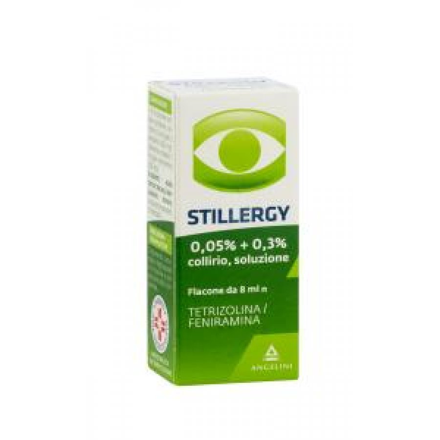 Stillergy Collirio 0,05%+0,3% Flaconcino 8ml - Decongestionante Antiallergico per Occhi Irritati