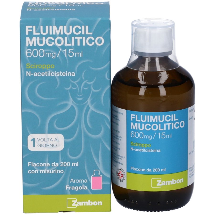 Fluimucil Mucolitico, Sciroppo 600 mg/15 ml, 200 ml