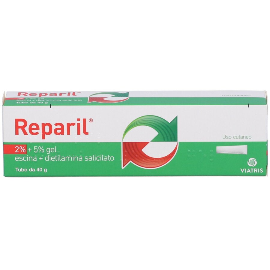 Reparil Gel 2% + 5% Escina + Dietilamina Salicilato, 40 g