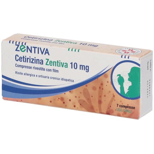 Zentiva, Cetirizina Zent 10mg, 7 Compresse