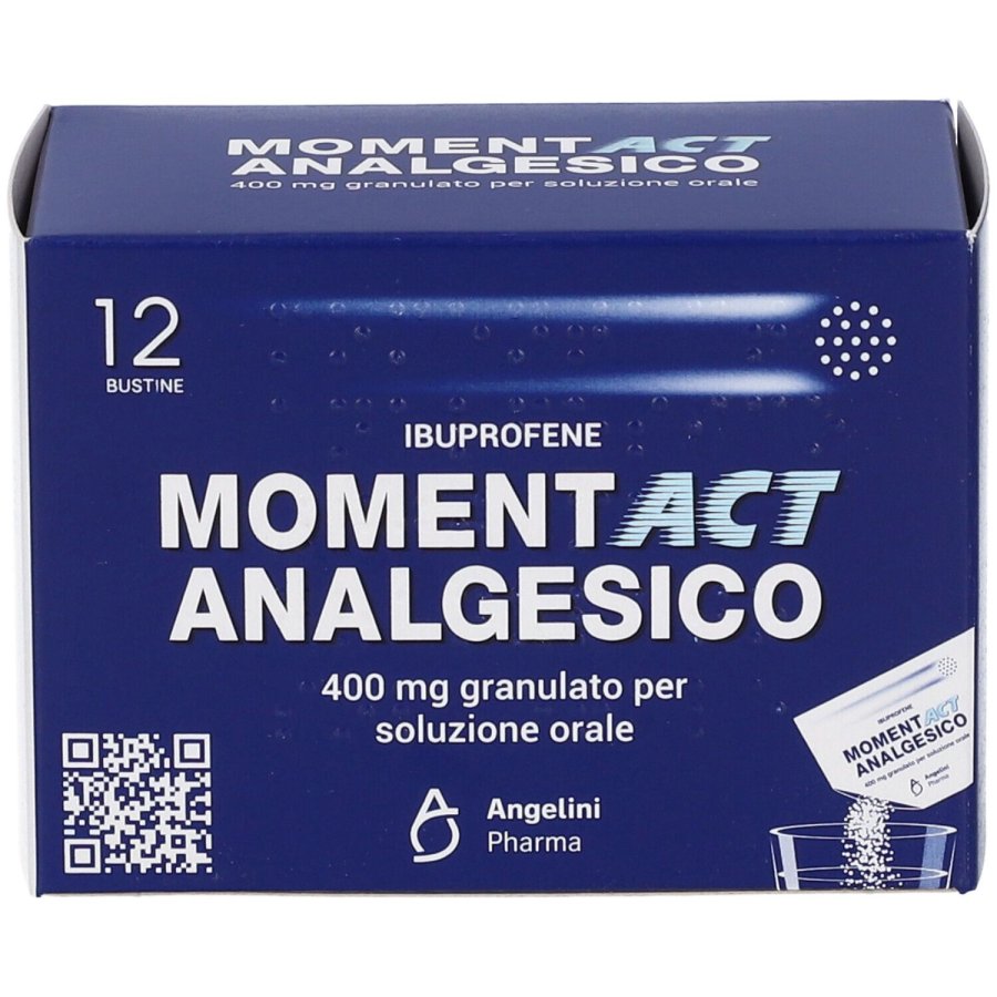 Angelini, Momentact Analgesico 400 mg Ibuprofene, 12 Bustine