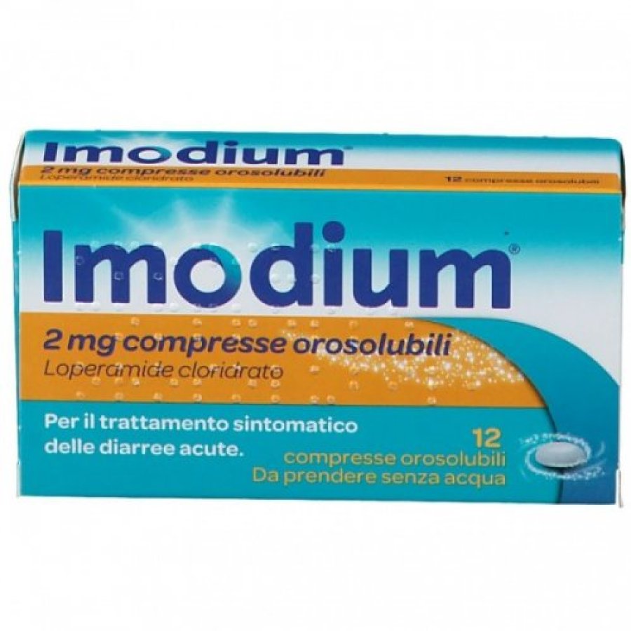 Imodium 2mg, 12 Compresse Orosolubili Imodium 2mg, 12 Compresse Orosolubili