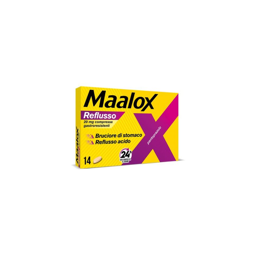 Maalox Reflusso Gastroresistenti, 14 Compresse Maalox Reflusso Gastroresistenti, 14 Compresse