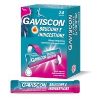 Gaviscon - Bruciore e Indigestione 24 Bustine da 10ml, Soluzione per il Benessere Gastrico