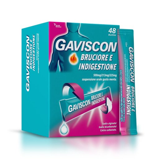 Gaviscon, Bruciore e Indigestione, 48 Bustine