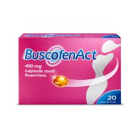 BuscofenAct 20 capsule, ibuprofene contro dolori forti da ciclo BuscofenAct 20 capsule, ibuprofene contro dolori forti da ciclo