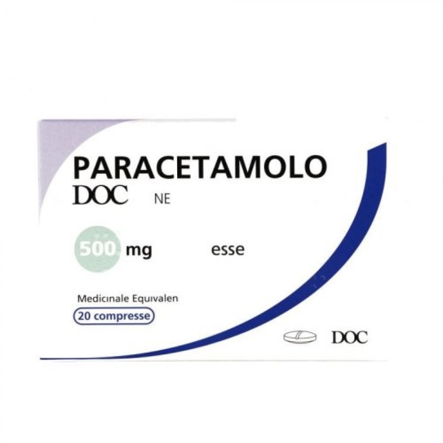Paracetamolo Doc 20 Compresse - Integratore per il Dolore