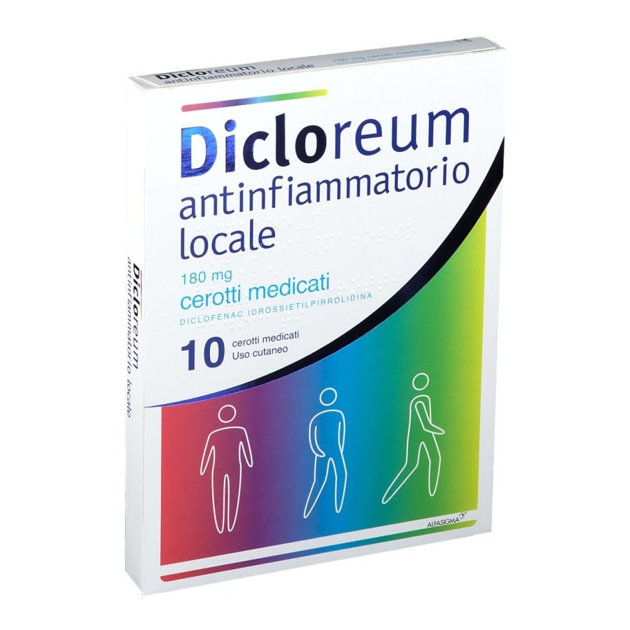 Dicloreum, Antinfiammatorio Locale, 10 Cerotti 