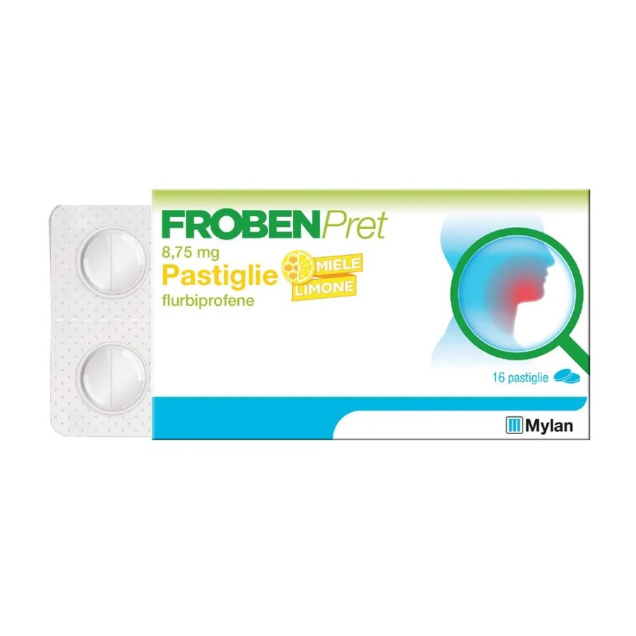 Frobenpret, Flurbiprofene 8,75 mg, 16 Pastiglie