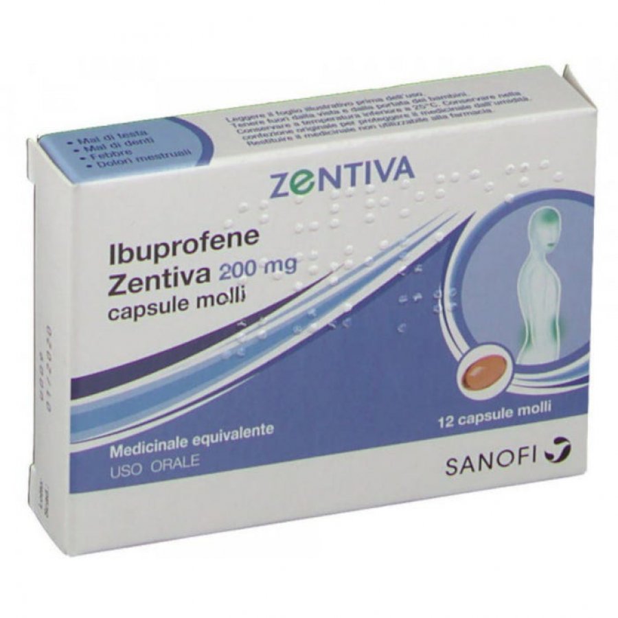 Ibuprofene Zentiva 12 Capsule Molli 200 mg
