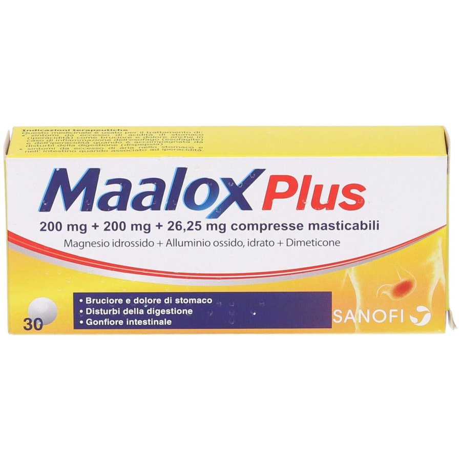 Maalox Plus, 30 Compresse Masticabili