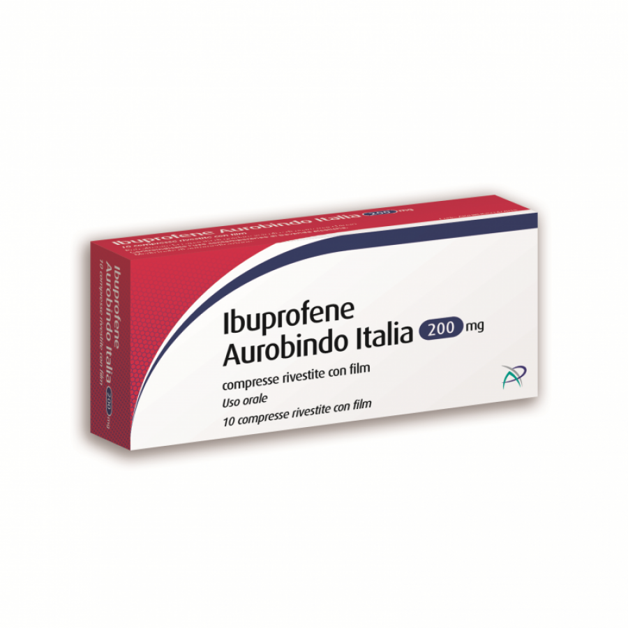 Ibuprofene 10 Compresse Rivestite - Aurobindo Pharma - Trattamento del Dolore e Febbre