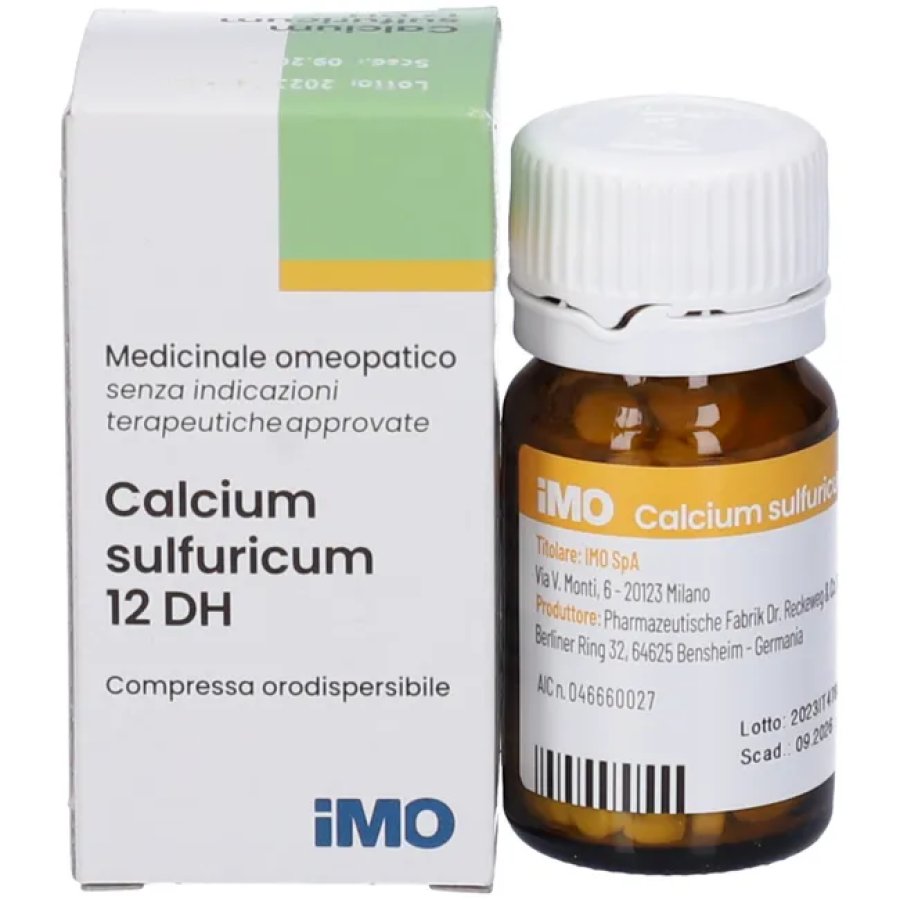 Calcium Sulfuricum 12DH Compresse Orodispersibili
