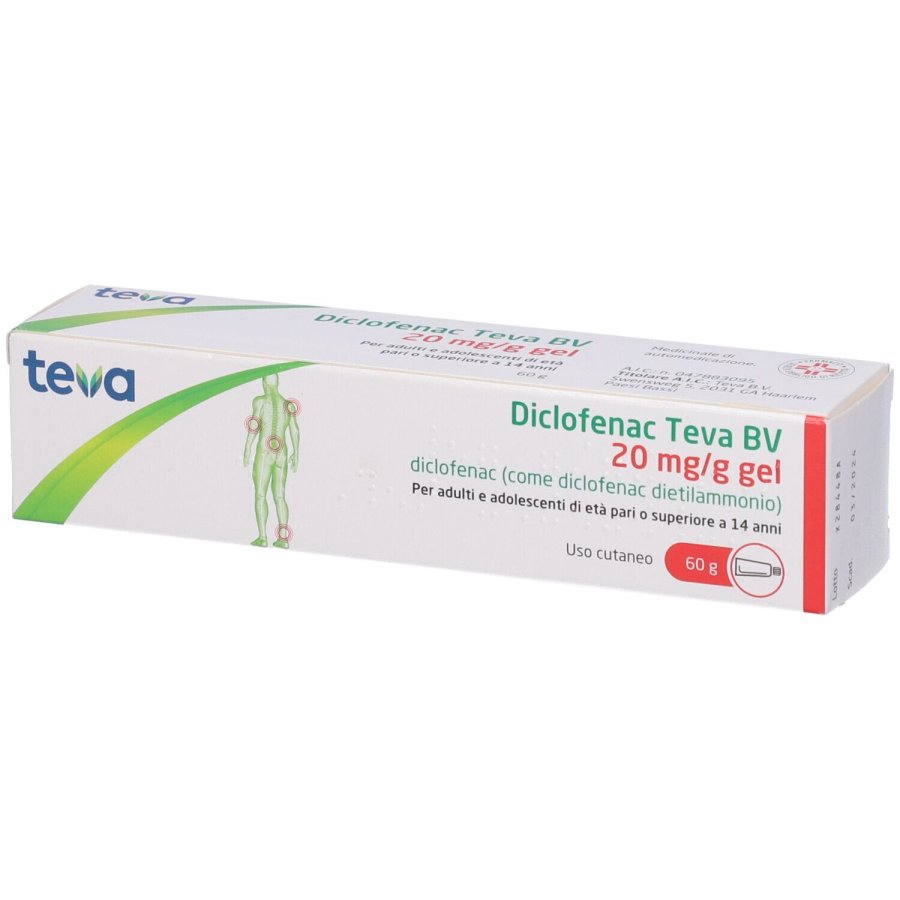 Teva, Diclofenac Gel 20mg/g, 60 g
