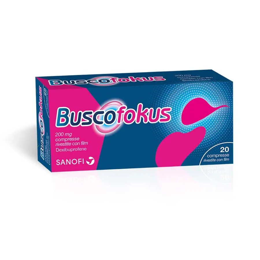 Buscofokus, Dexibuprofene 200 mg, 20 Compresse
