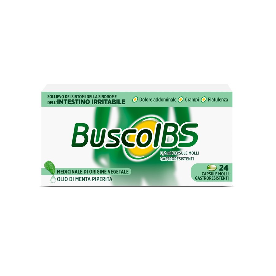 BuscoIBS Intestino Irritabile, 24 Capsule Molli Gastroresistenti BuscoIBS Intestino Irritabile, 24 Capsule Molli Gastroresistenti
