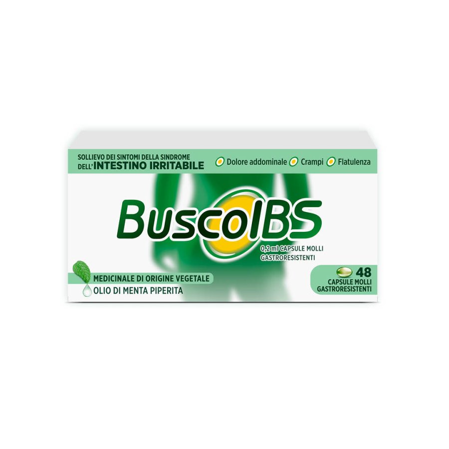 BuscoIBS Intestino Irritabile, 48 Capsule Molli Gastroresistenti BuscoIBS Intestino Irritabile, 48 Capsule Molli Gastroresistenti