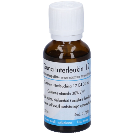 Interleukin 12 C4 Orale Gtt 30 ml, Medicinale Omeopatico per il Sistema Immunitario
