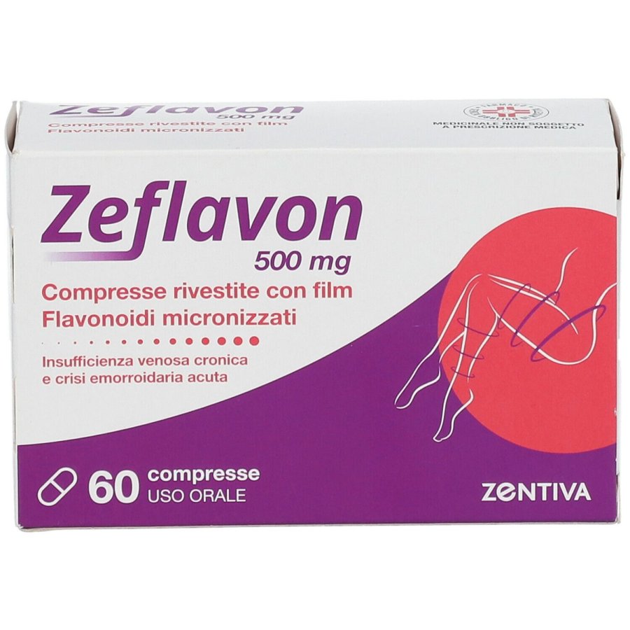 Zeflavon 500 mg, Flavonoidi Micronizzati, 60 Compresse
