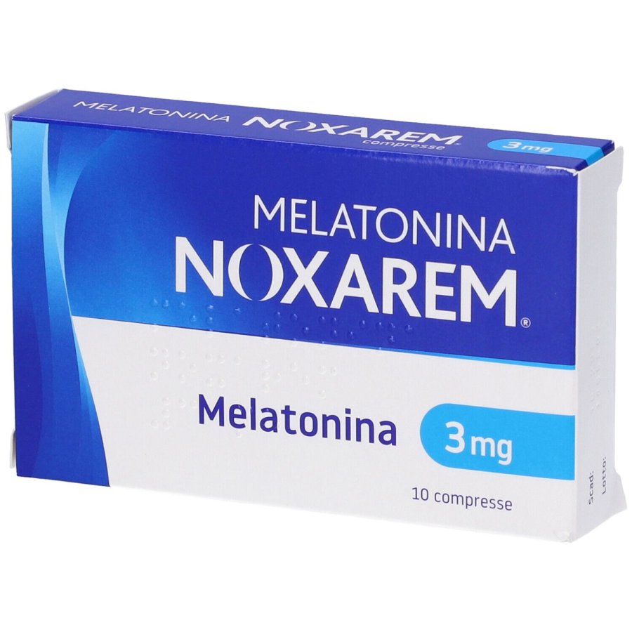 Melatonina, Noxarem 3mg, 10 Compresse