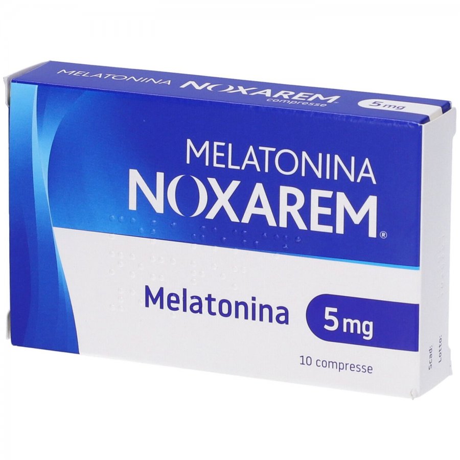 Melatonina Noxarem 5mg 10 Compresse - Integratore per il Sonno e Jet Lag