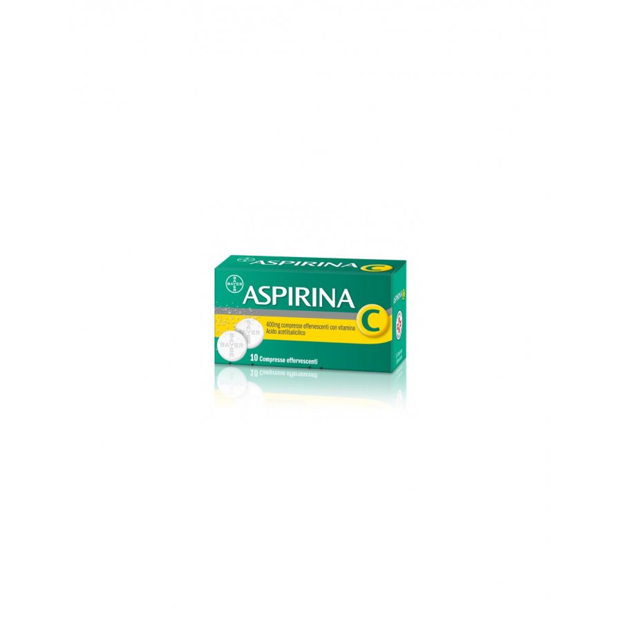 Aspirina 400 mg 10 Compresse Effervescenti con Vitamina C - Analgesico, Antinfiammatorio, Antipiretico