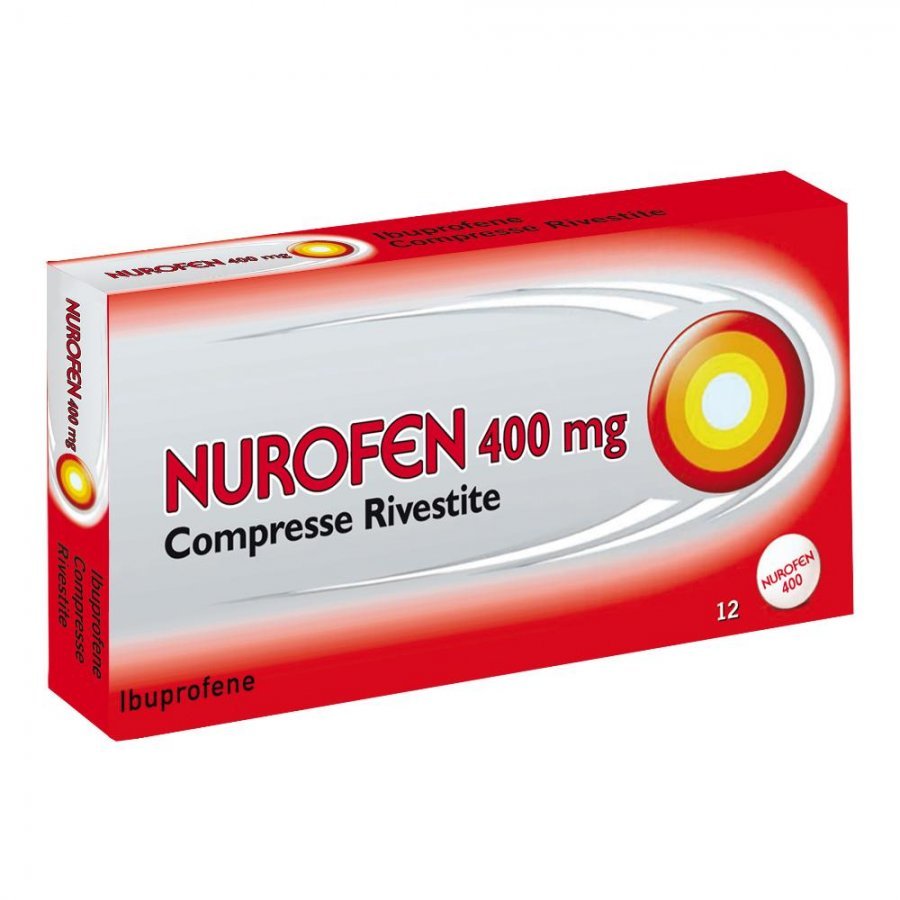 Nurofen 12 Compresse Rivestite 400mg - Rilievo Rapido per il Dolore - Ibuprofene