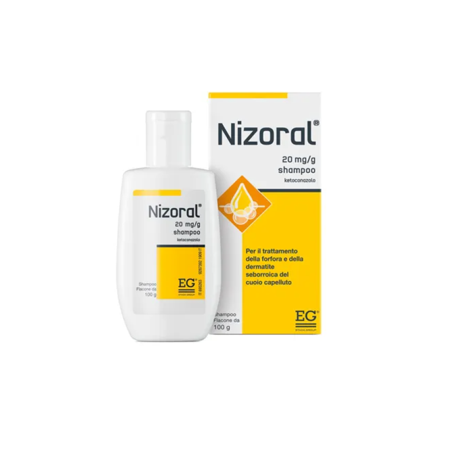 Nizoral Shampoo 100g 20mg/g - Antimicotico per Cuoio Capelluto, Forfora e Dermatite Seborroica