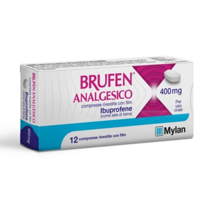 Brufen Analgesico 400 mg, 12 Compresse Rivestite Brufen Analgesico 400 mg, 12 Compresse Rivestite