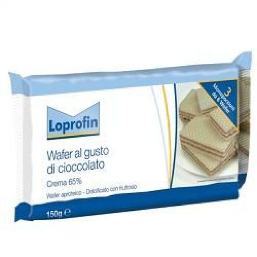 Wafer al Cioccolato Aproteico Loprofin 150g - Snack a Ridotto Apporto Proteico