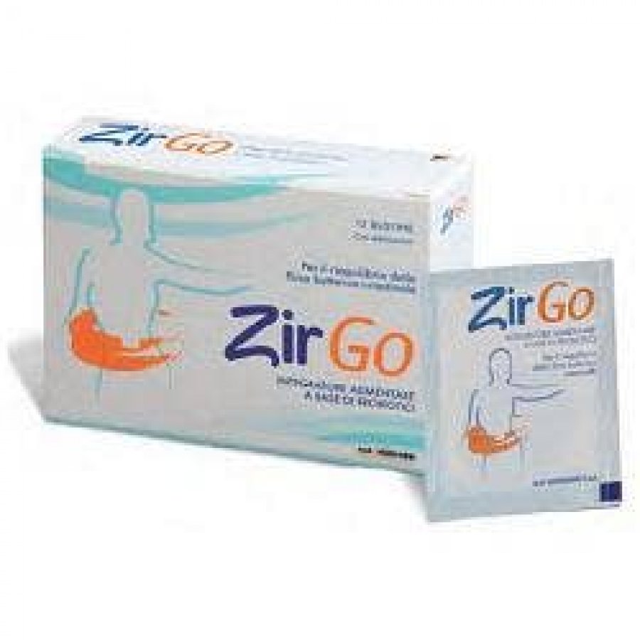 ZirGo - Integratore Alimentare per il Riequilibrio della Flora Batterica Intestinale 12 Bustine