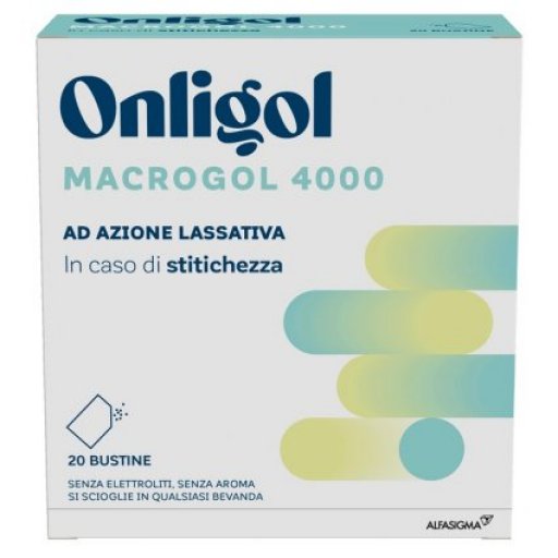Onligol - Macrogol 4000 ad Azione Lassativa in caso di Stitichezza 20 Bustine