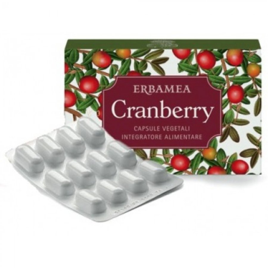 Erbamea - Cranberry 24 Capsule - Integratore per la Salute delle Vie Urinarie e il Benessere del Tratto Urinario
