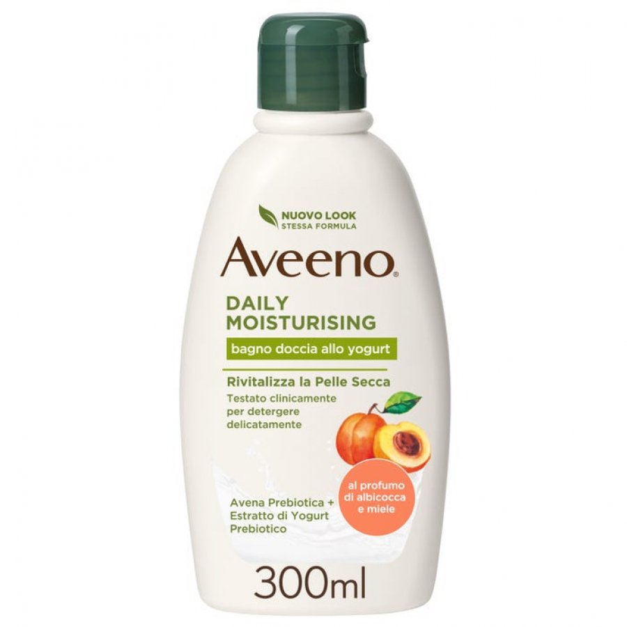 Aveeno - Daily Moisturising Bagno Doccia Yogurt Albicocca Miele 300 ml
