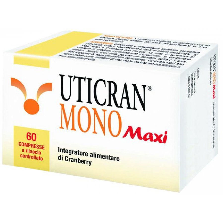 Uticran Mono Maxi 60 Compresse - Integratore per il Benessere delle Vie Urinarie