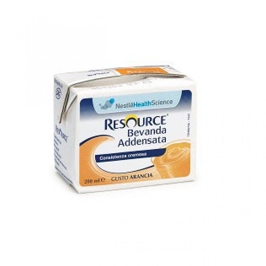 Nestlé - Resource Bevanda Addensata Gusto Arancia 200ml - Bevanda Nutrizionale Densa per la Tua Alimentazione