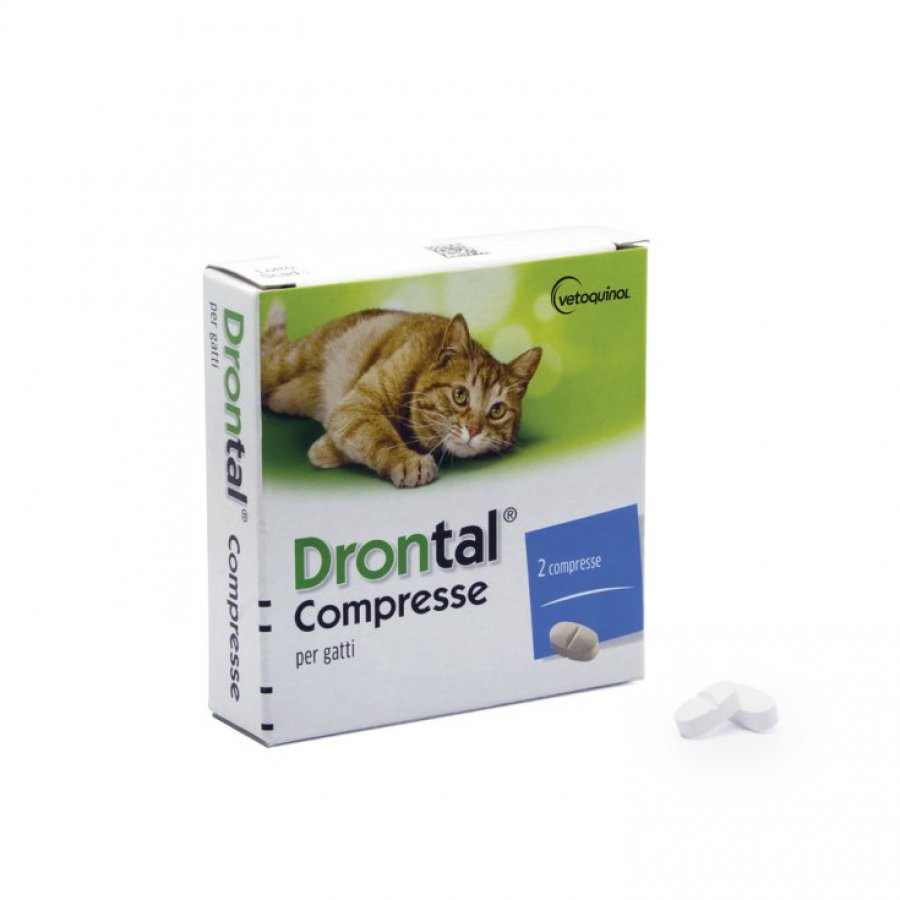 Drontal Gatto 2 Compresse Appetibili - Antiparassitario Efficace per Gatti
