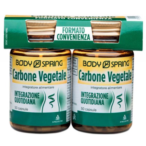 Body Spring Carbone Vegetale Integratore Alimentare 50 Compresse - Detossifica e Promuovi il Benessere Digestivo
