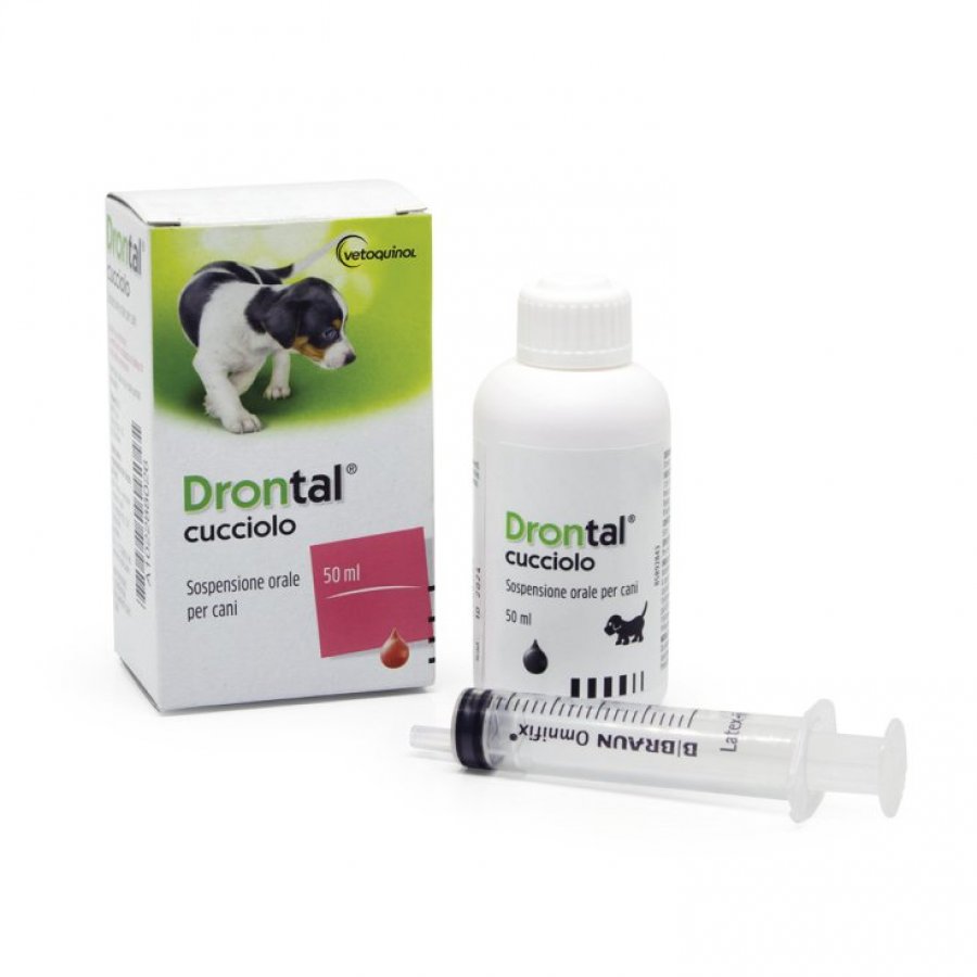 Drontal Sospensione Orale per Cuccioli - Antiparassitario Efficace per Cani