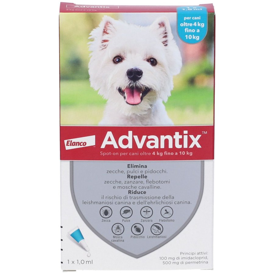 Bayer, Advantix Spot-On Cani 4-10 kg, 1 Pipetta